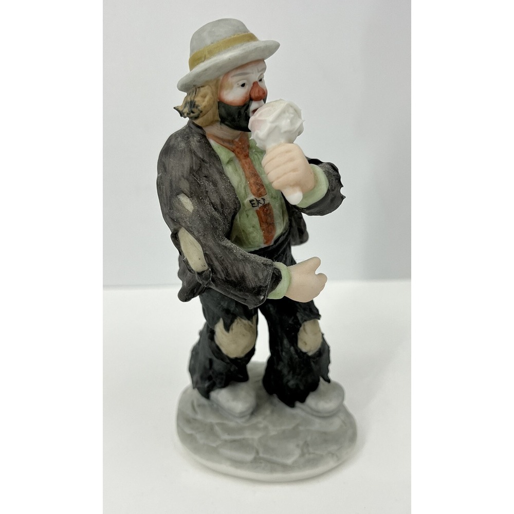 Emmett Kelly Jr Flambro Collection Cotton Candy Limited Edition Figurine